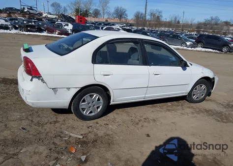 2003 Honda Civic Lx z USA, uszkodzony, nr VIN 2HGES16593H551019